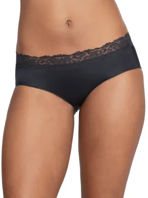Camio Mio Women's Shine Hipster With Lace