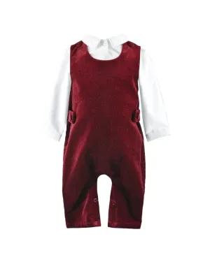 Carriage Boutique Velvet Long Romper