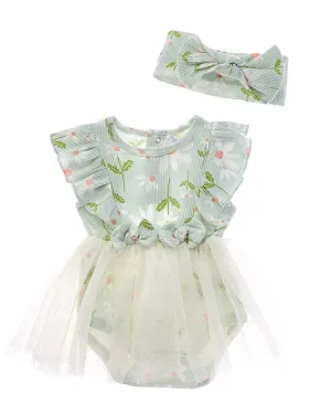Catherine Malandrino 2pc Tutu Bodysuit & Headband Set