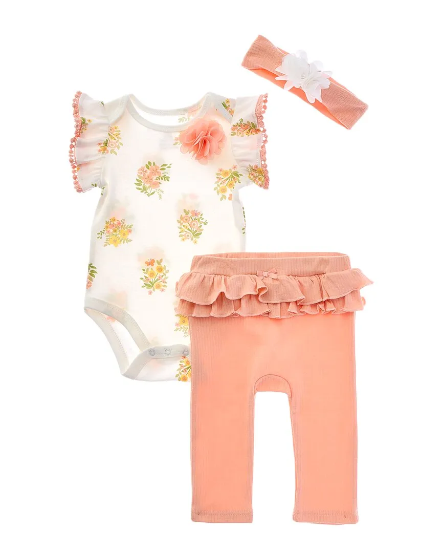 Catherine Malandrino 3pc Drop Needle Bodysuit & Pant Set