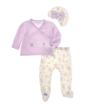 Catherine Malandrino 3pc Quilted Take Me Home Set