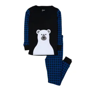 Christmas Kids Two Piece Cotton Pajamas Full Bear