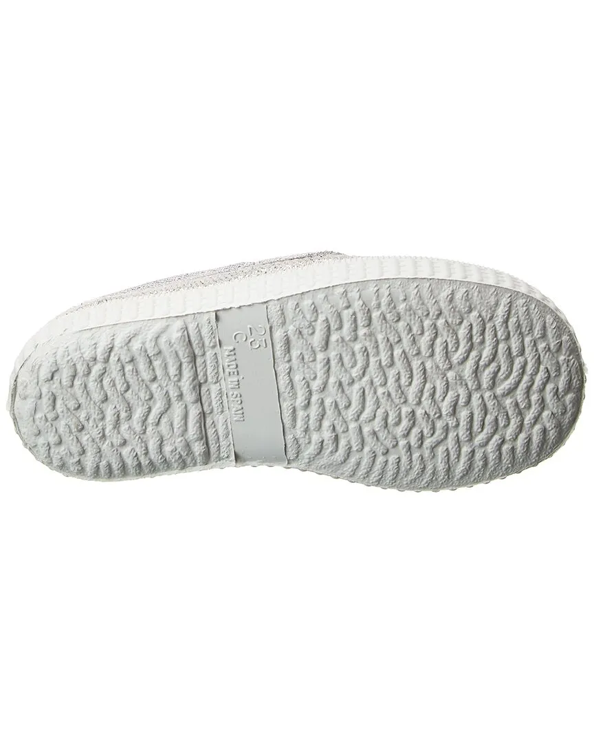 Cienta Cangrejo 2Elasticos Metalizado Canvas Slip-On Sneaker