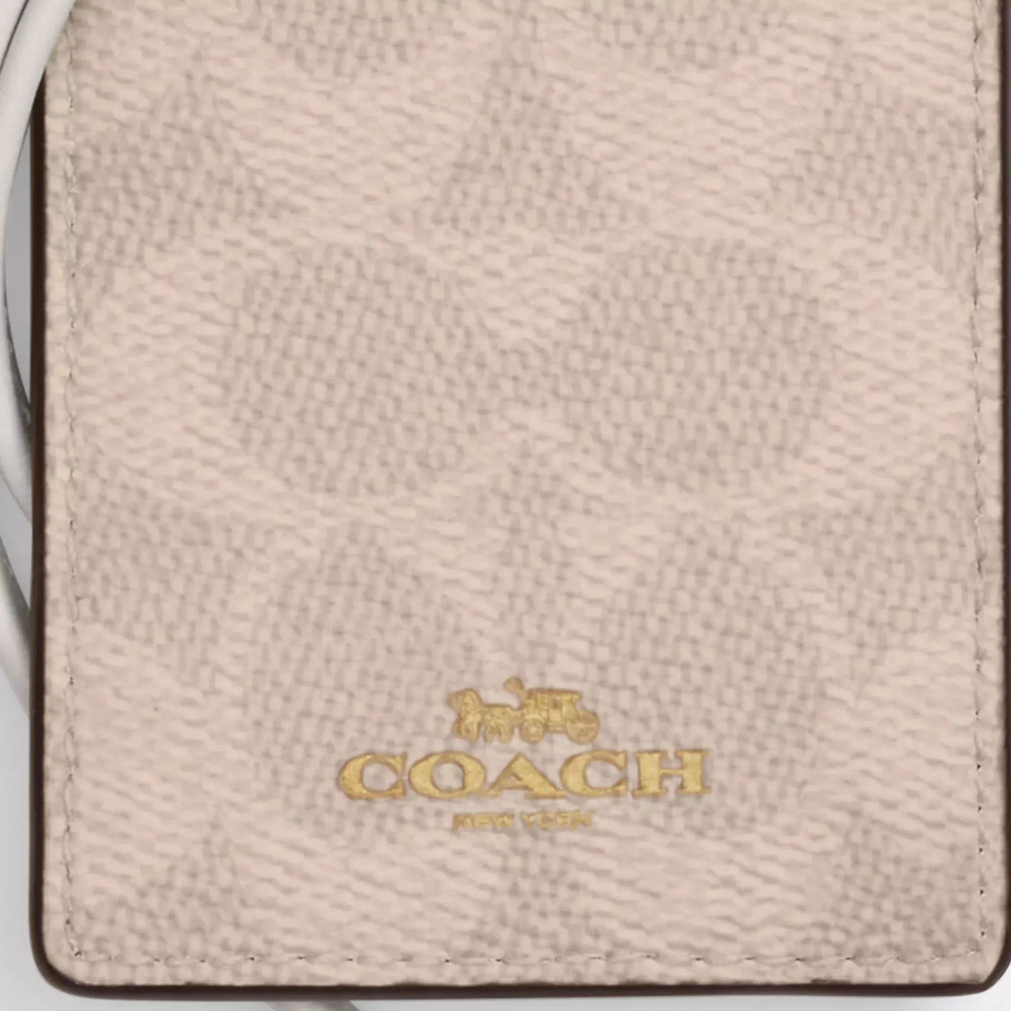 Coach Outlet Id Lanyard In Signaure Canvas