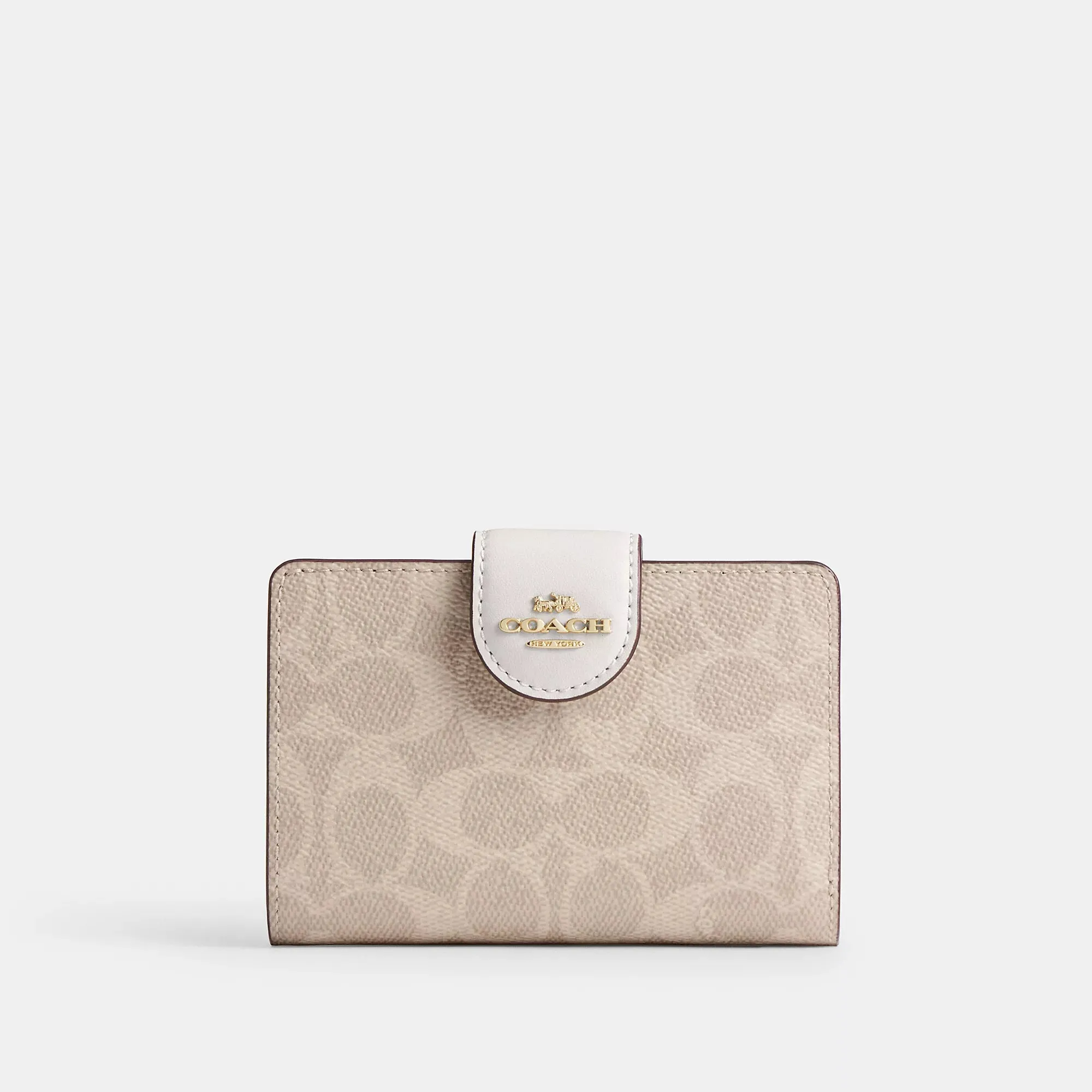 Coach Outlet Medium Corner Zip Wallet In Signature Canvas