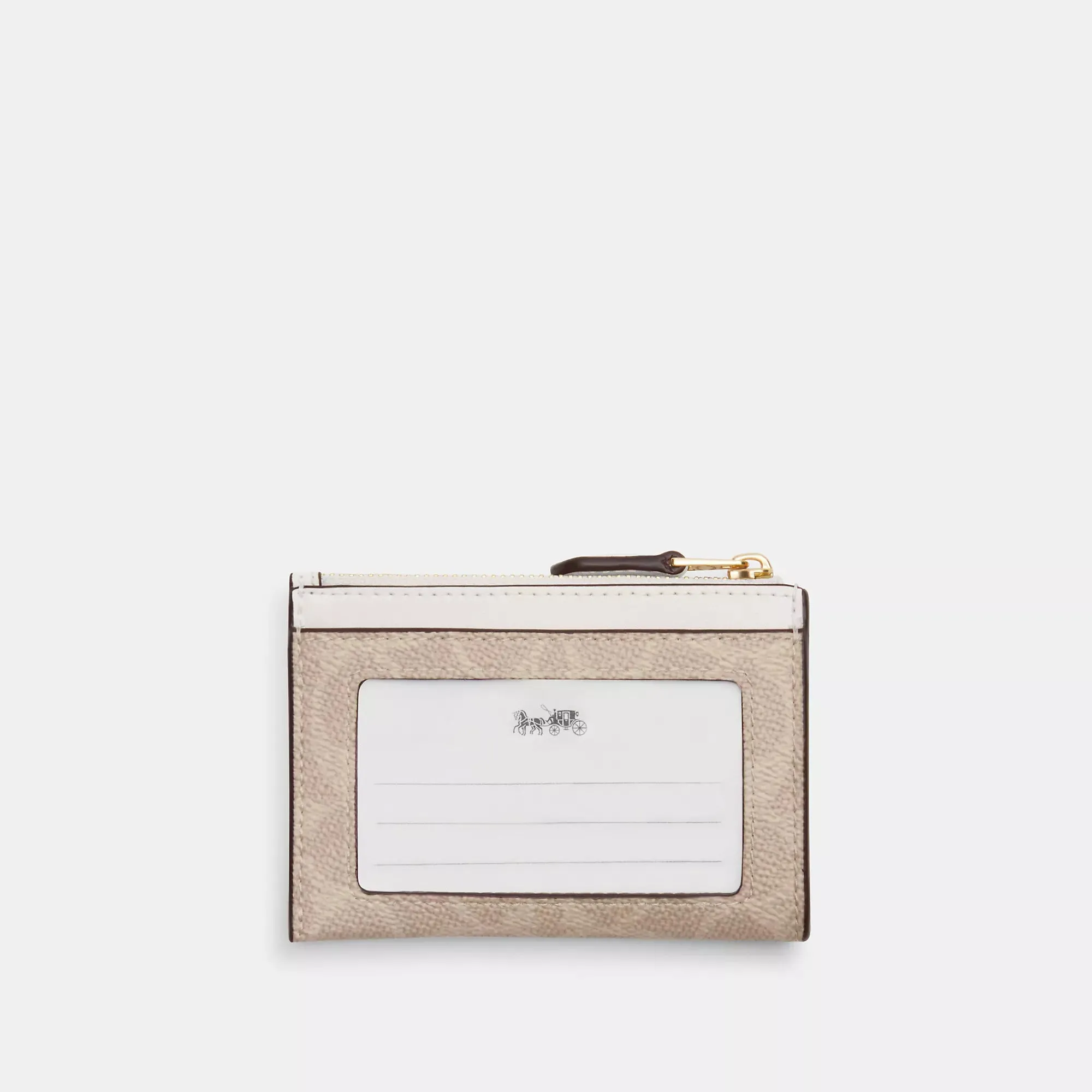 Coach Outlet Mini Skinny Id Case In Signature Canvas