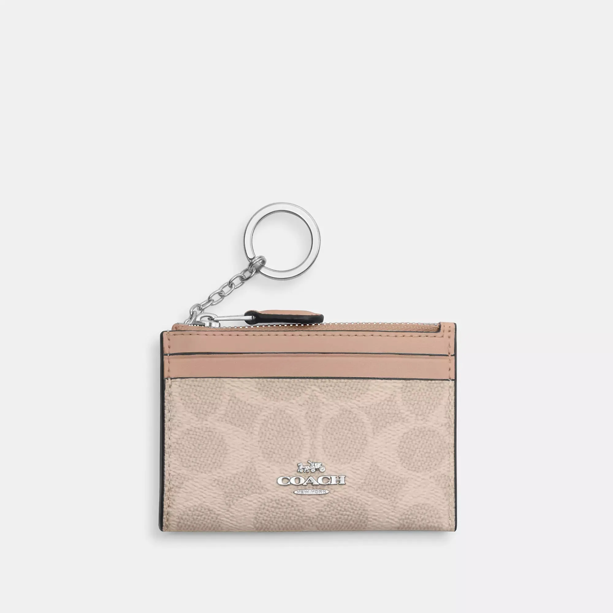 Coach Outlet Mini Skinny Id Case In Signature Canvas