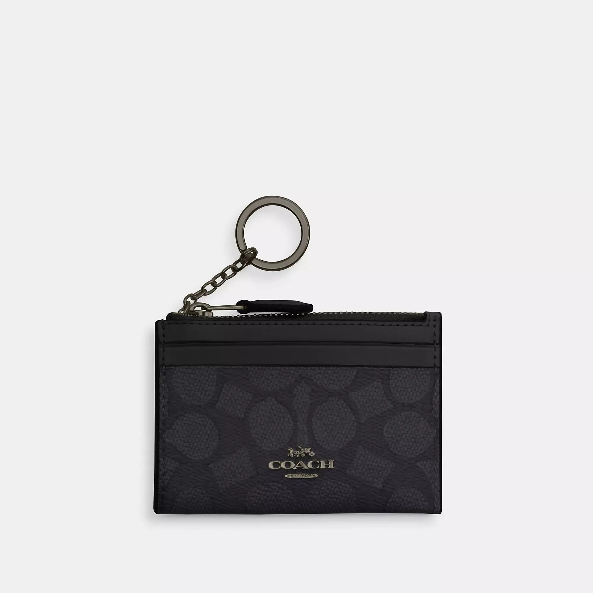Coach Outlet Mini Skinny Id Case In Signature Canvas