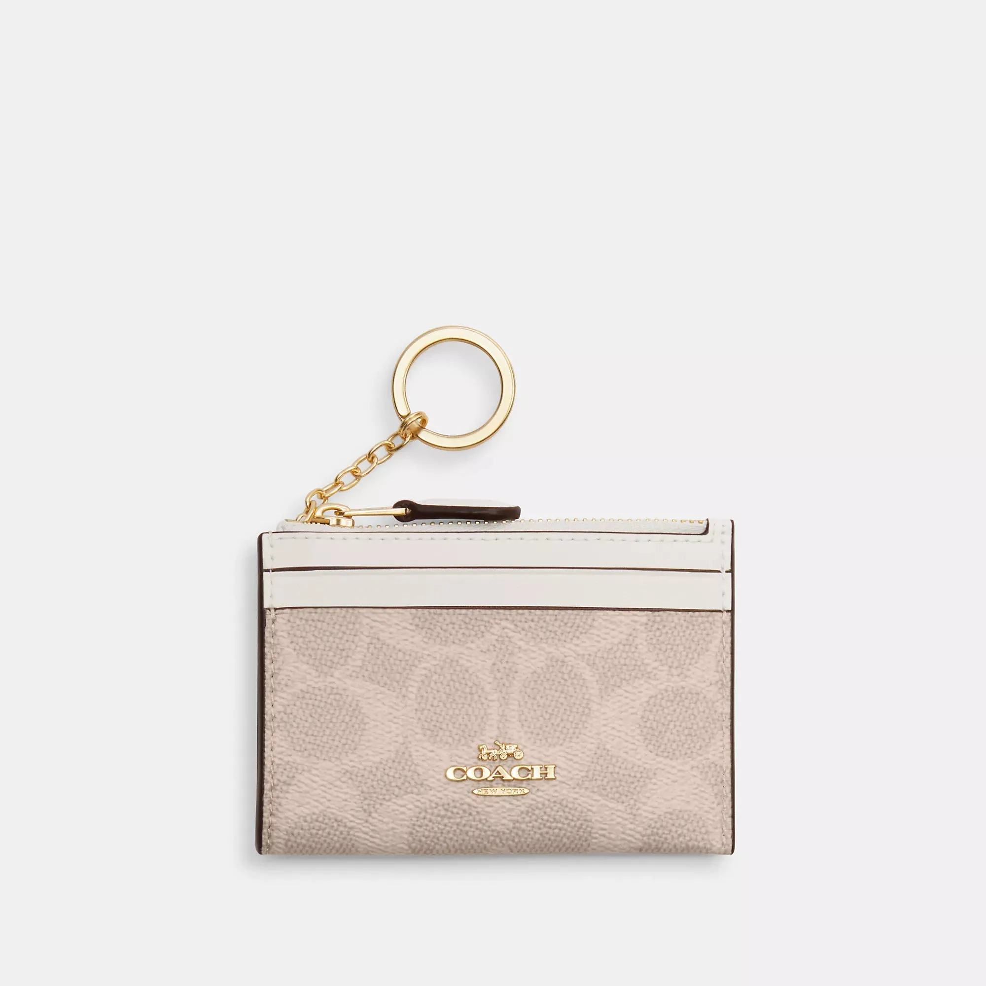 Coach Outlet Mini Skinny Id Case In Signature Canvas