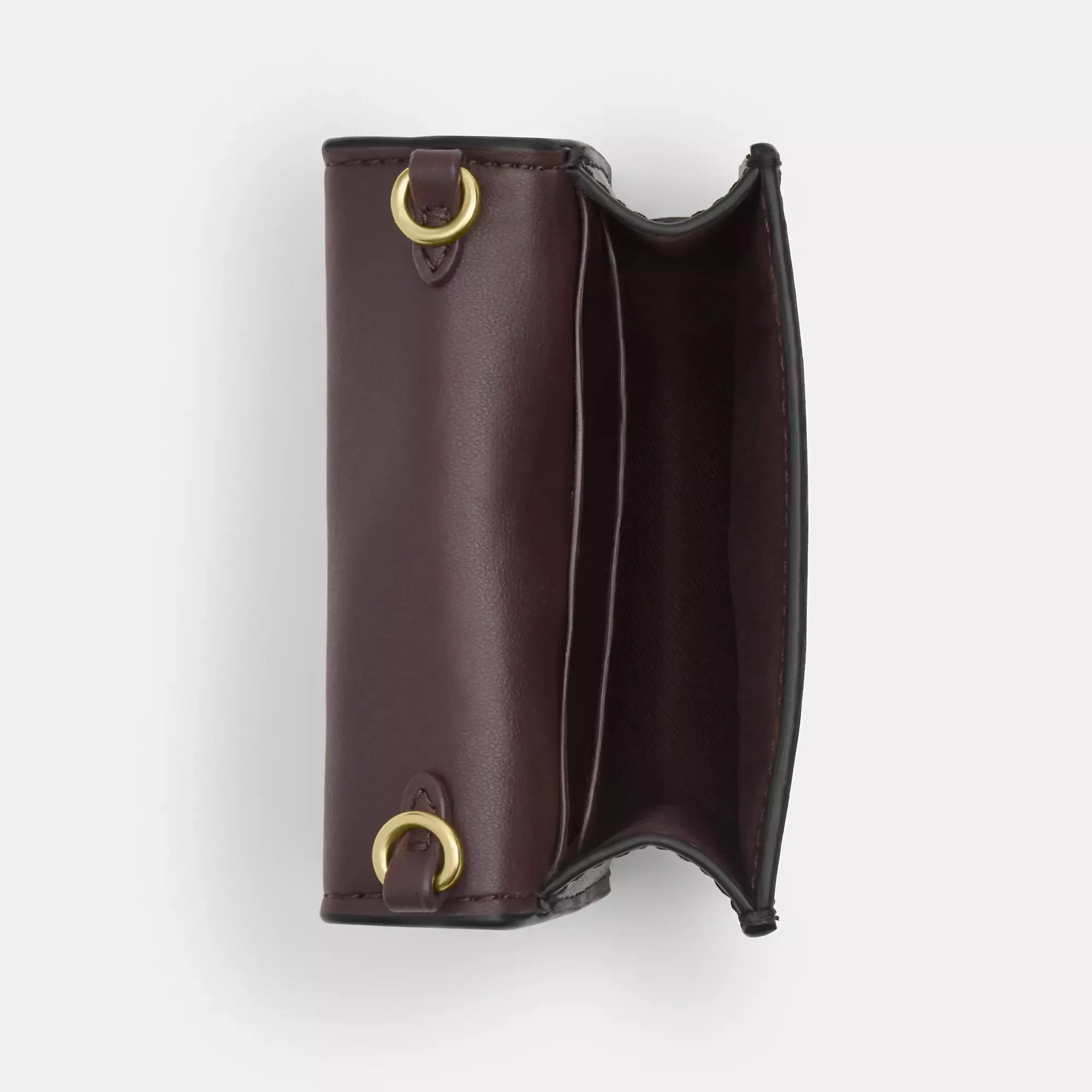 Coach Outlet Mini Wallet On A Chain In Signature Canvas