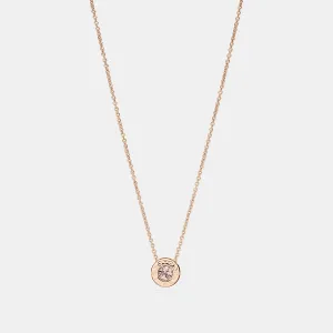Coach Outlet Open Circle Stone Strand Necklace