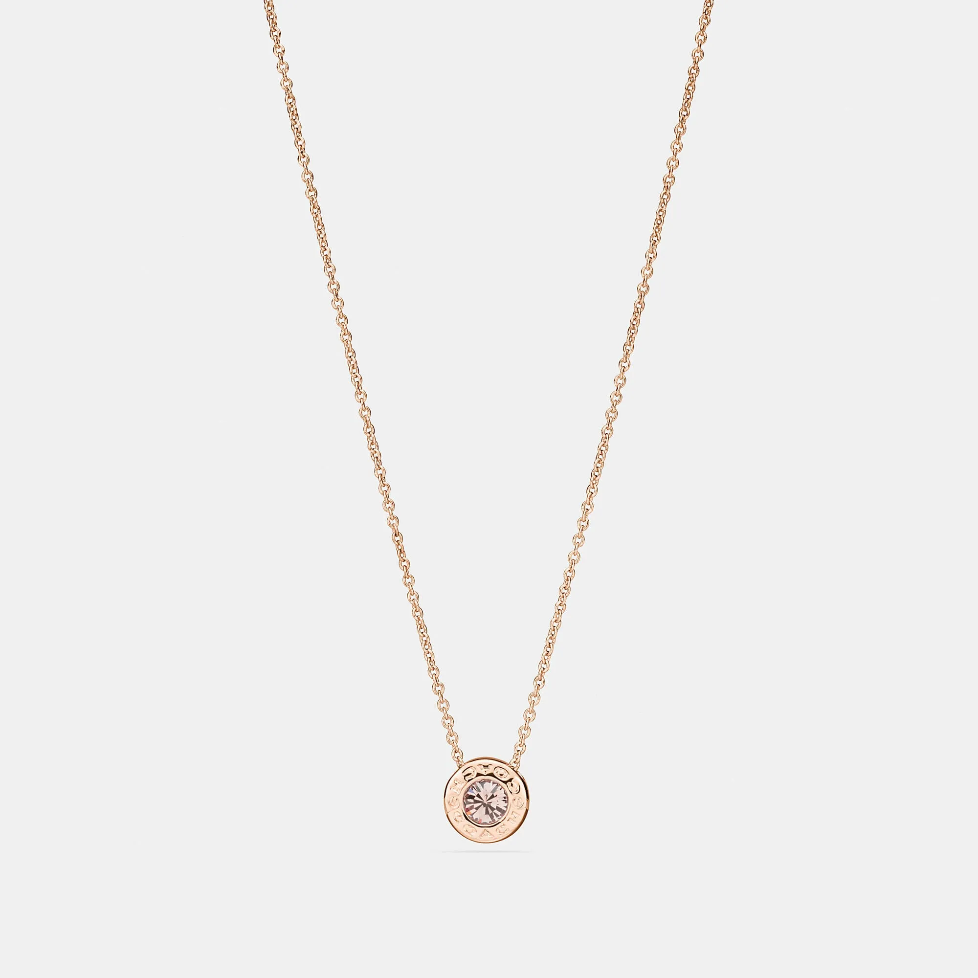 Coach Outlet Open Circle Stone Strand Necklace