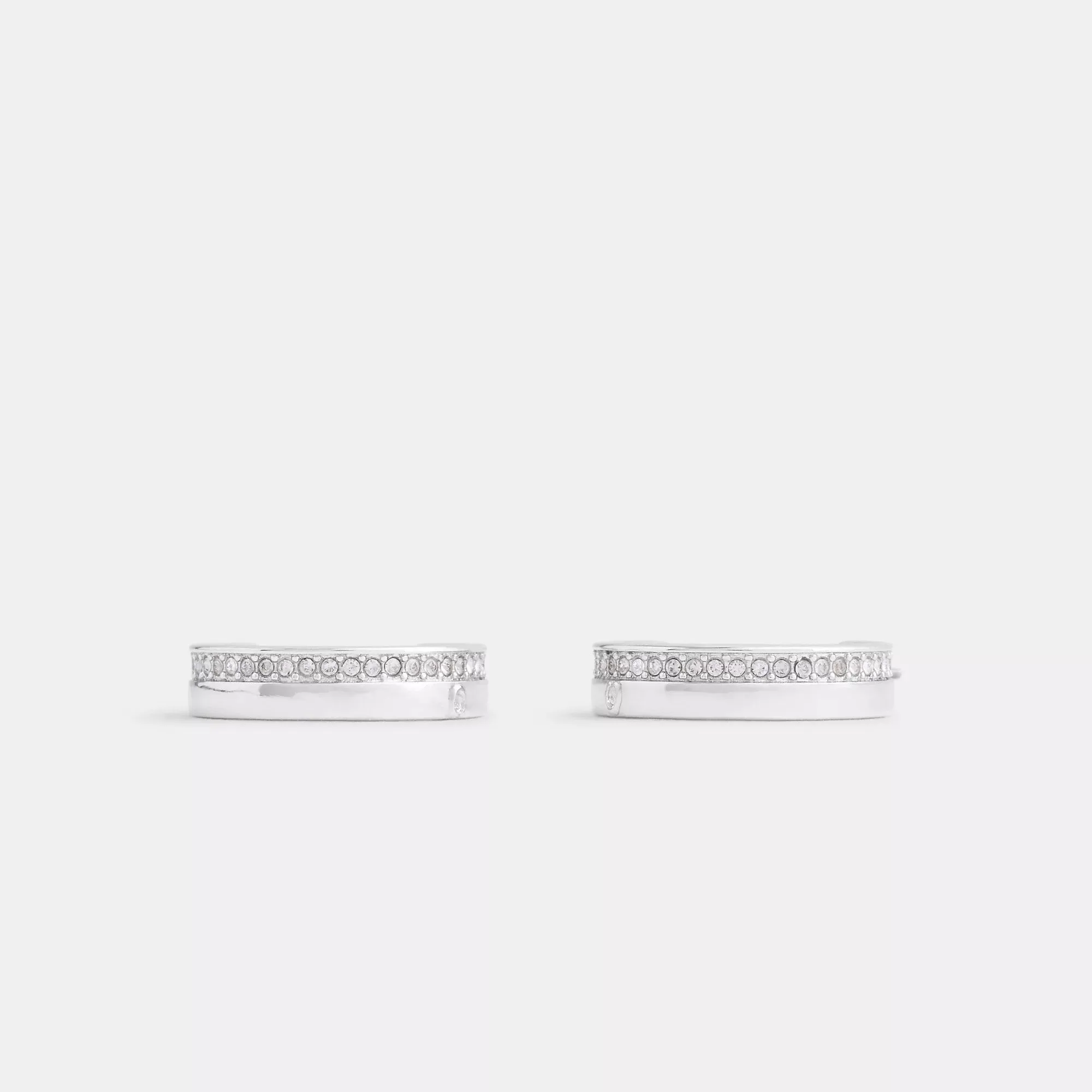 Coach Outlet Pavé Hoop Earrings