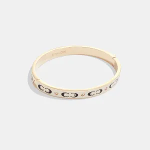 Coach Outlet Signature Enamel Hinged Bangle