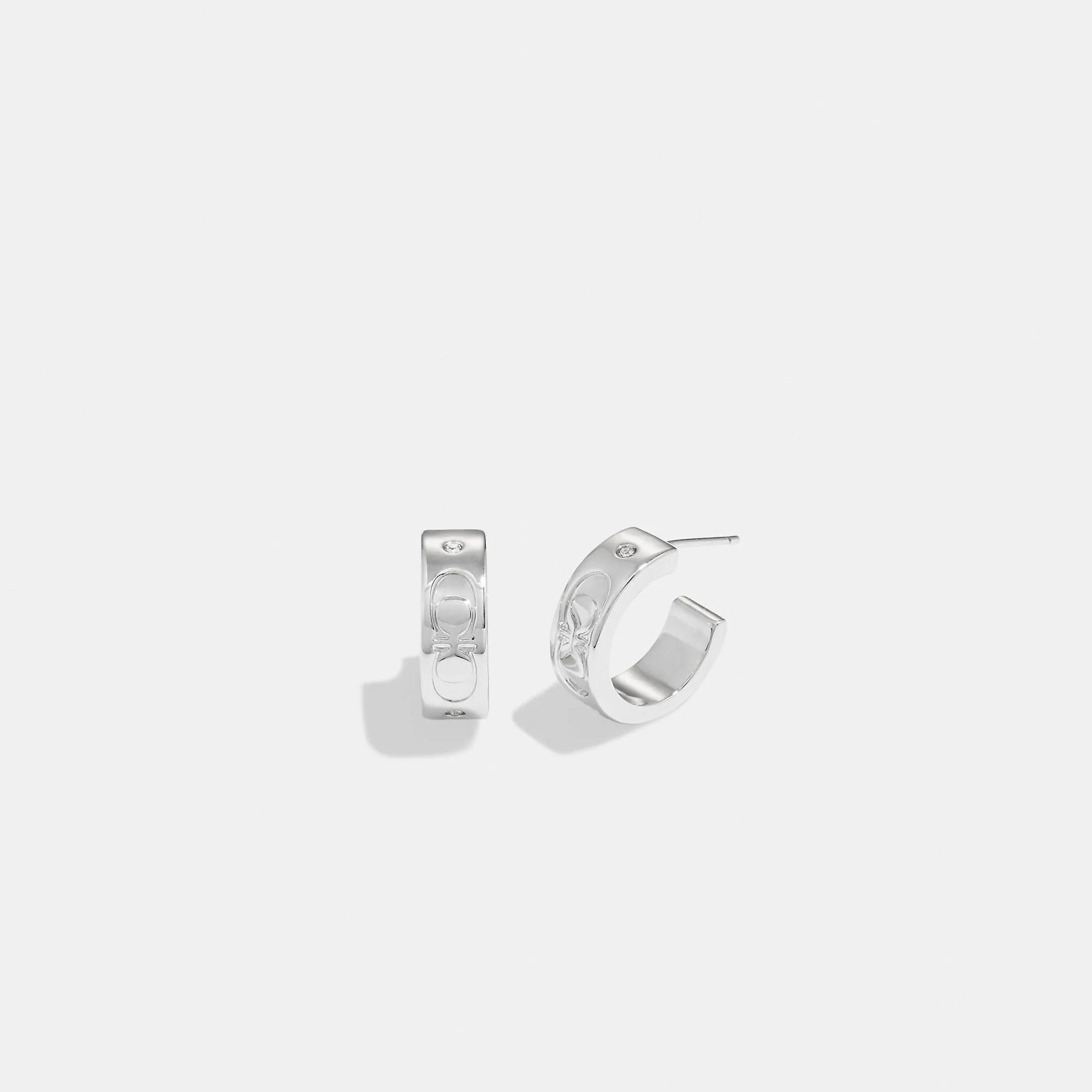 Coach Outlet Signature Huggie Earrings