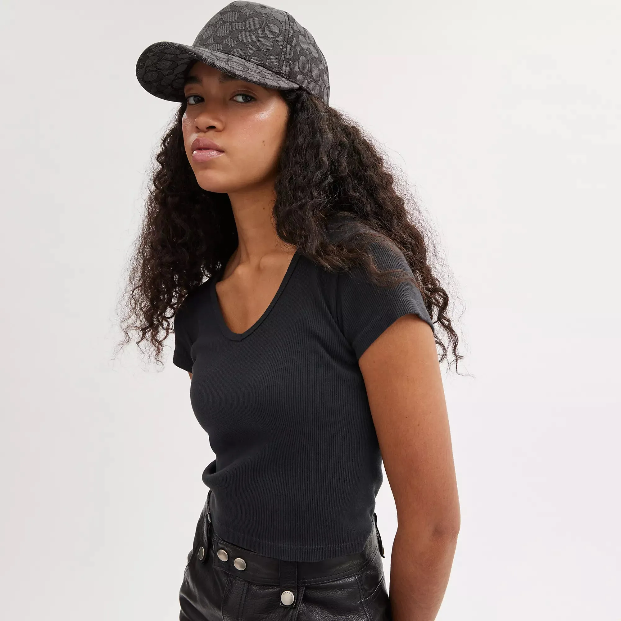 Coach Outlet Signature Jacquard Baseball Hat