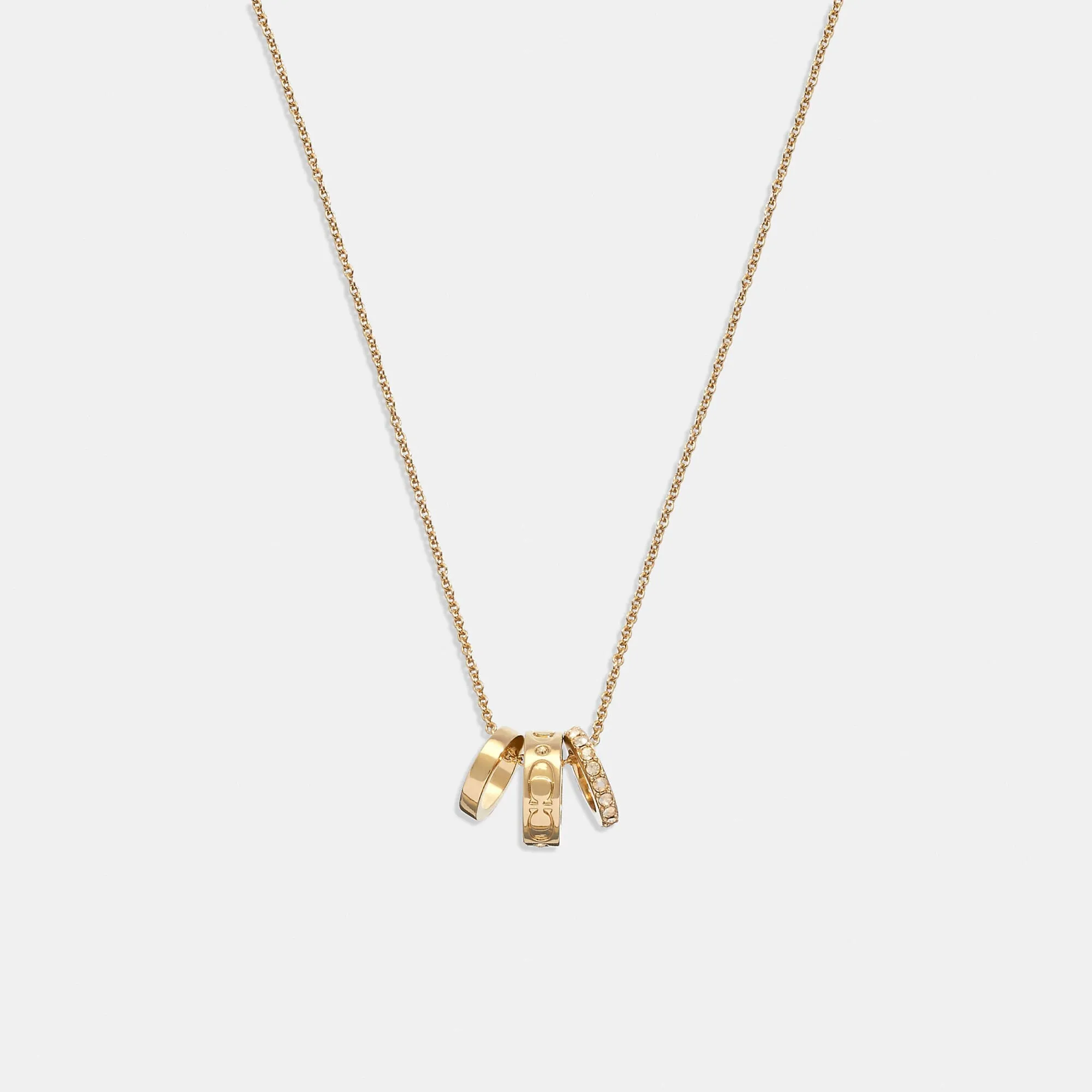 Coach Outlet Signature Rondell Necklace