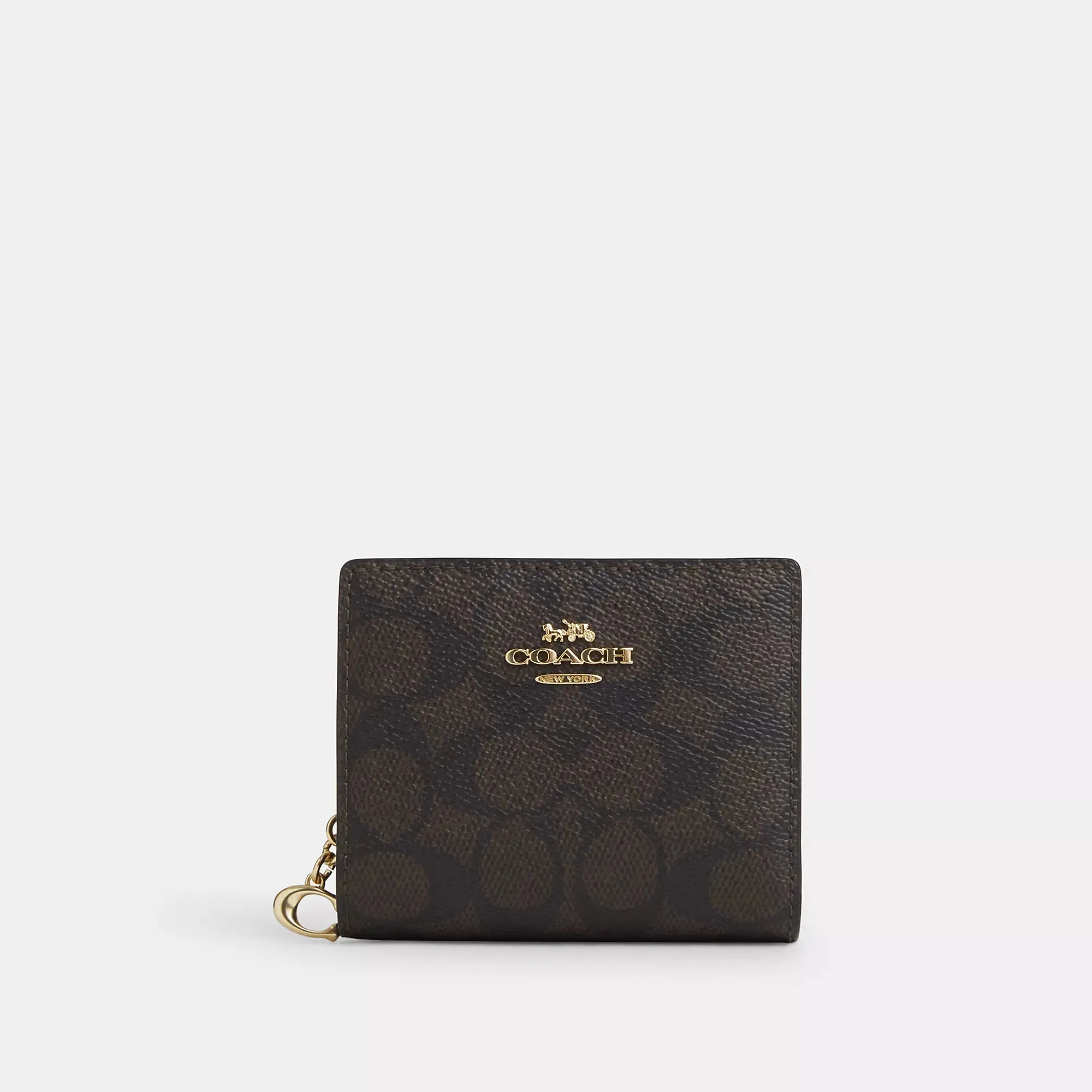 Coach Outlet Snap Wallet In Signature Canvas