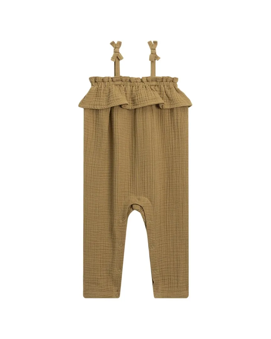 Colored Organics Fiona Muslin Ruffle Jumpsuit