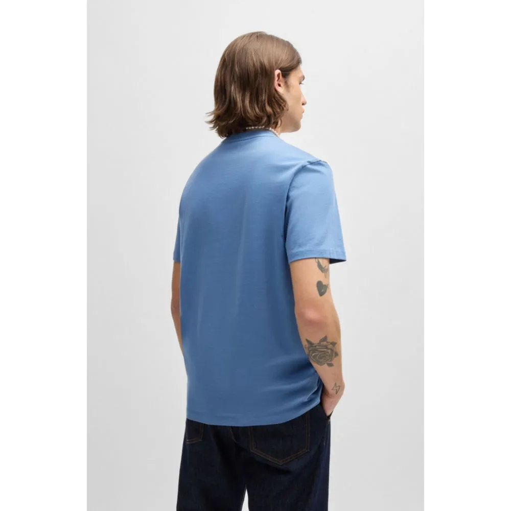 Cotton-jersey T-shirt with logo print