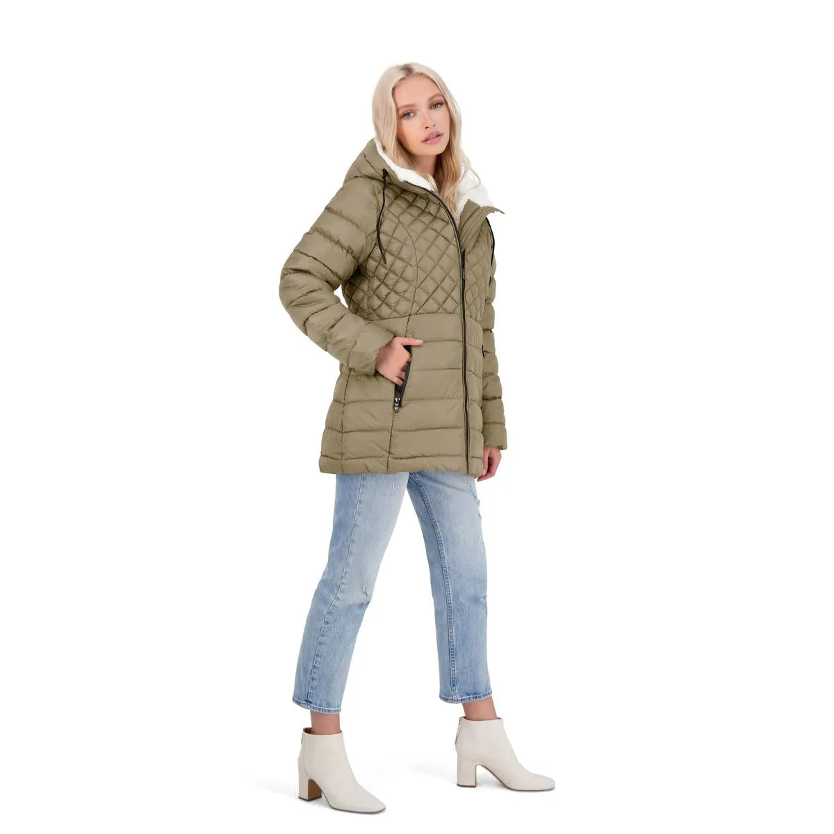 Cozy Lined Glacier Shield Womens Cozy Quilted Glacier Shield Coat