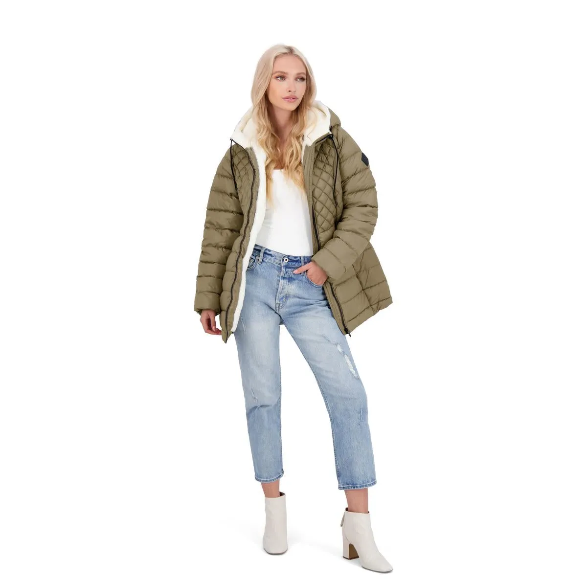 Cozy Lined Glacier Shield Womens Cozy Quilted Glacier Shield Coat