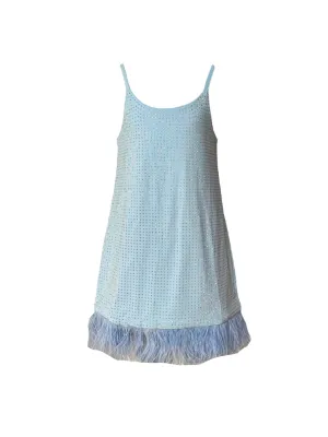 Crystal Sky Feather Dress