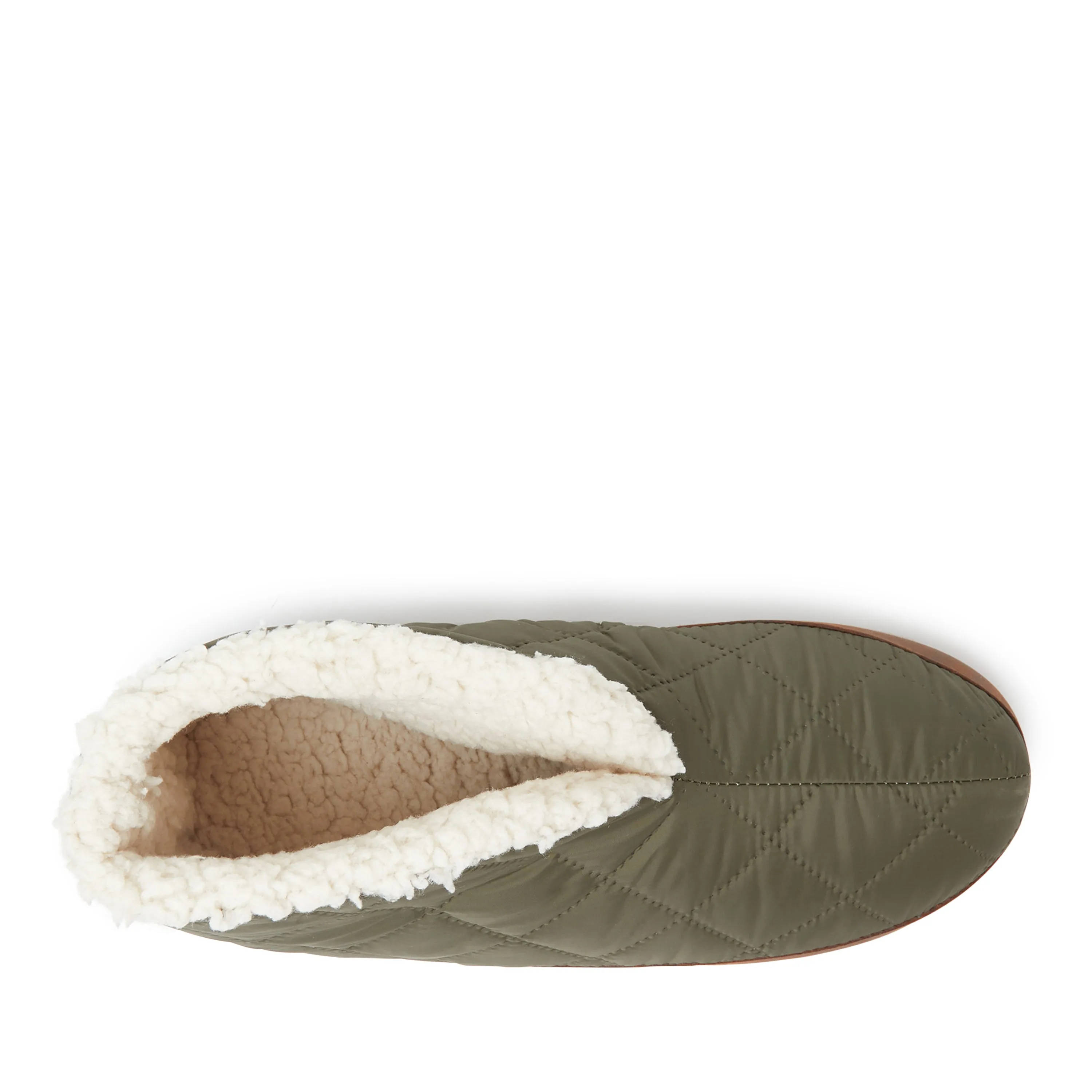 Dearfoams Mens Original Quilted Nylon Warm Up Bootie