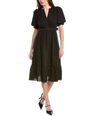 Diane von Furstenberg Polina Eyelet Midi Dress