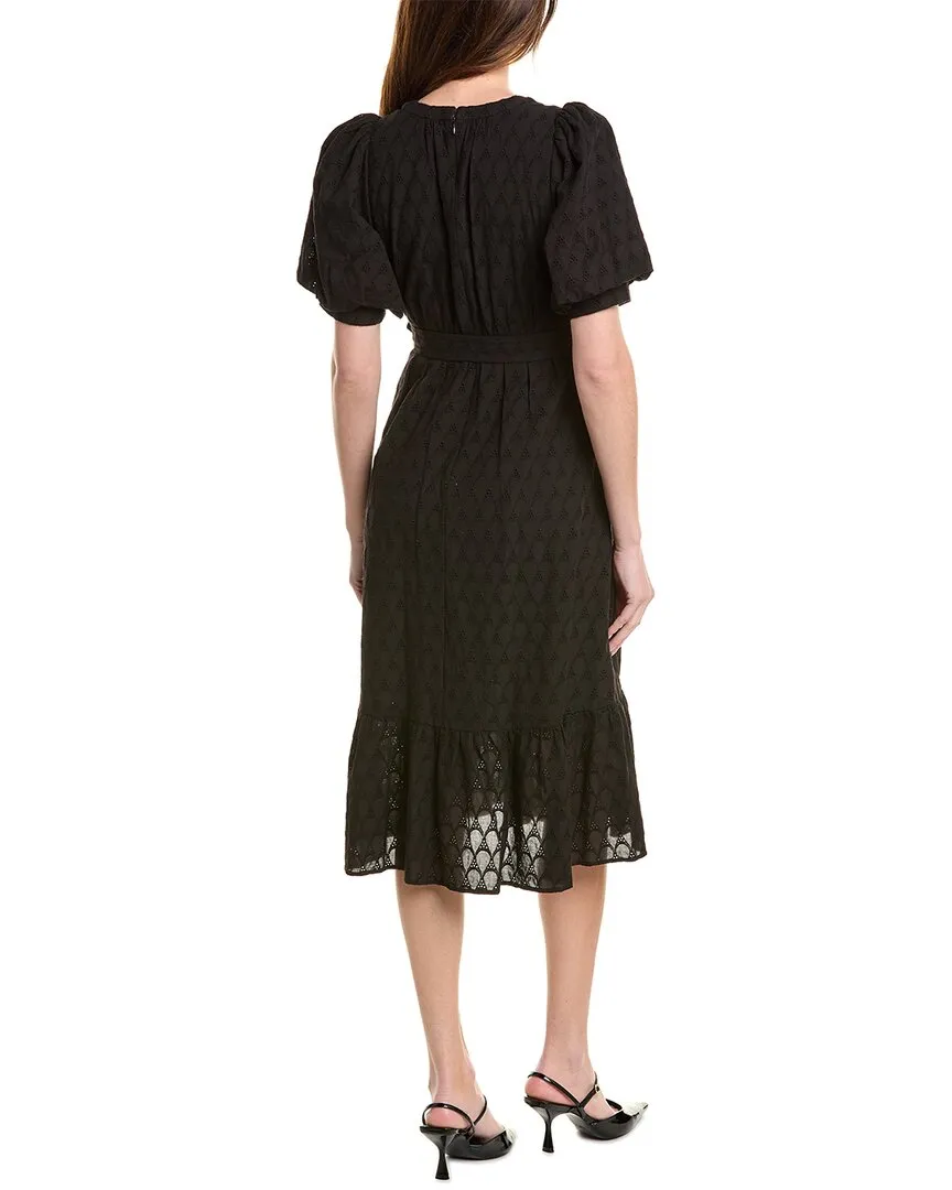 Diane von Furstenberg Polina Eyelet Midi Dress