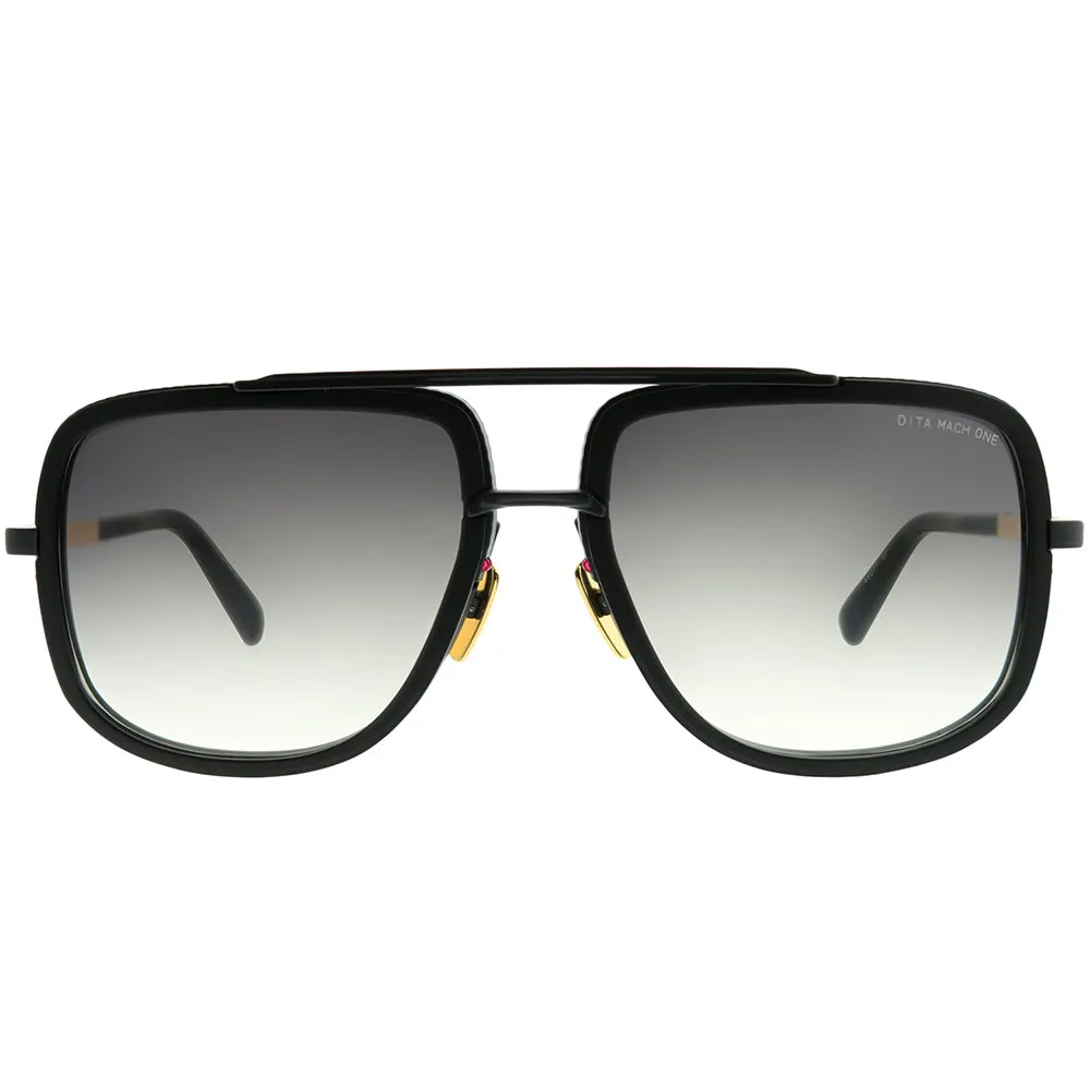 Dita Mach-One DRX-2030-G-BLK-18K-59 Unisex Aviator Sunglasses
