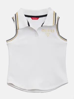 Dove Tennis Sleeveless Polo (7-14)