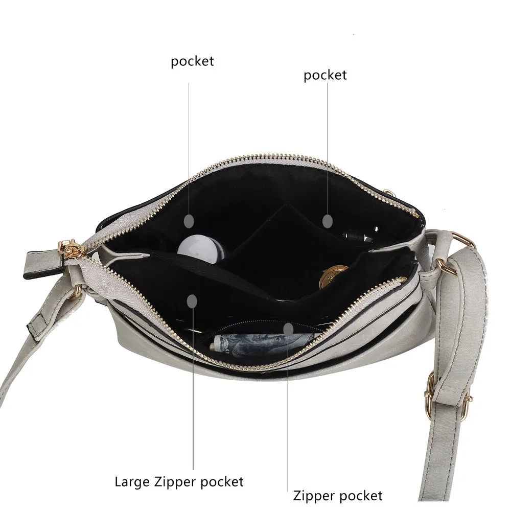 Elaina Multi Pocket Crossbody Handbag