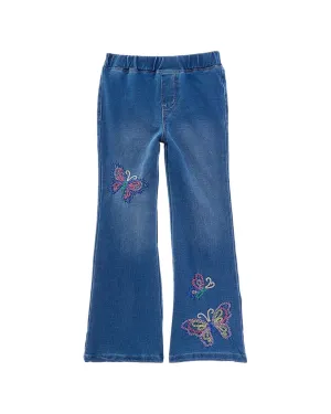 Flapdoodles Butterfly Flare Jean