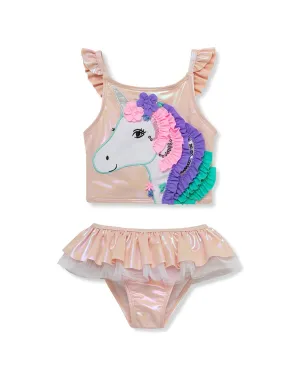 Flapdoodles Unicorn 2pc Swimsuit