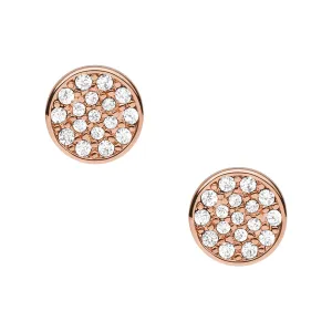 Fossil Earring Women's Rose Gold Brass Stud Earring