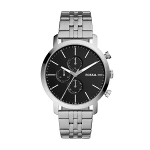 Fossil Men's 44mm Luther Chronograph, Stainless Steel Watch