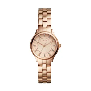 Fossil Women Modern Sophisticate Three-Hand, Rose Gold-Tone Stainless Steel Watch