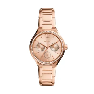 Fossil Women's Eevie Multifunction, Rose Gold-Tone Stainless Steel Watch