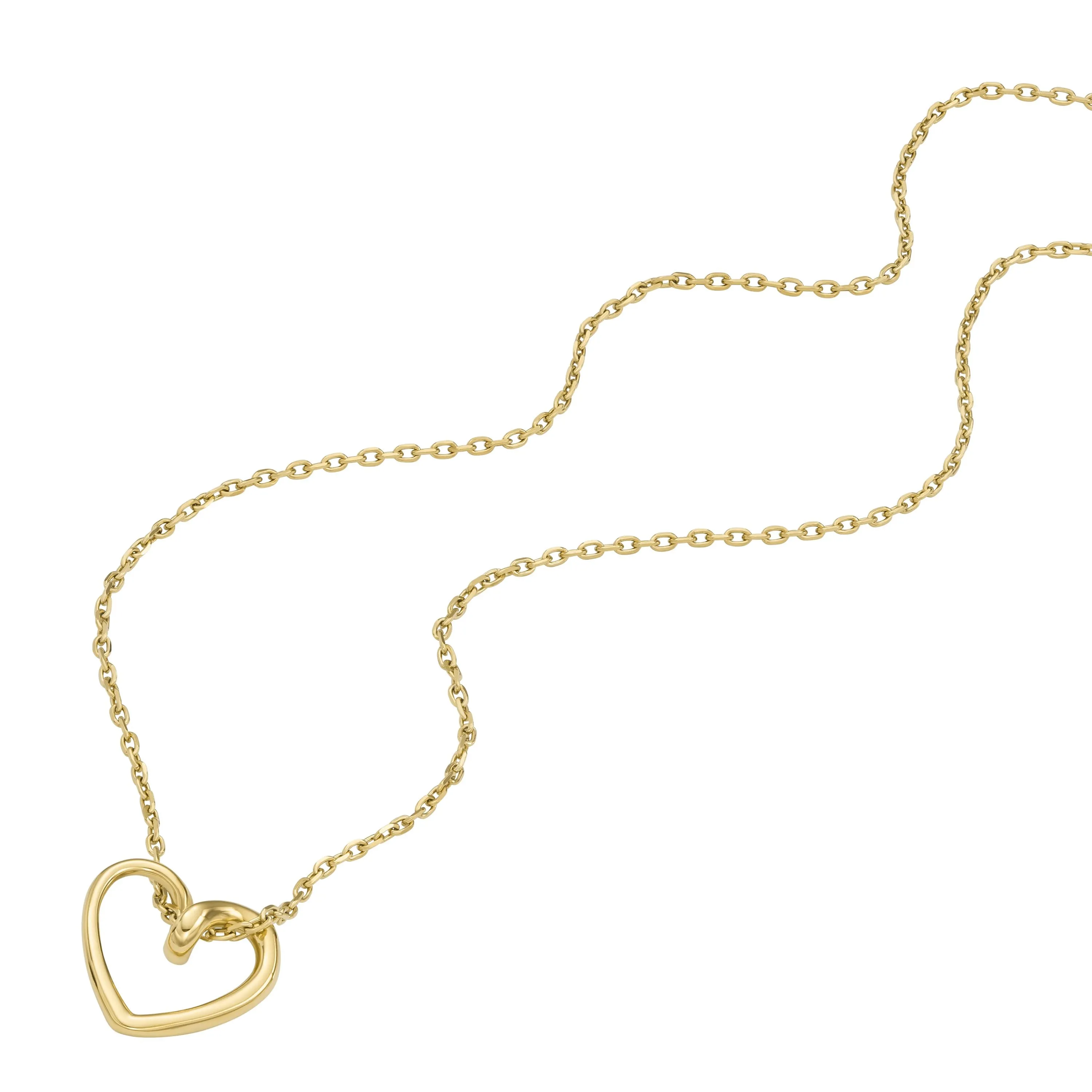 Fossil Women's Gold-Tone Stainless Steel Pendant Necklace