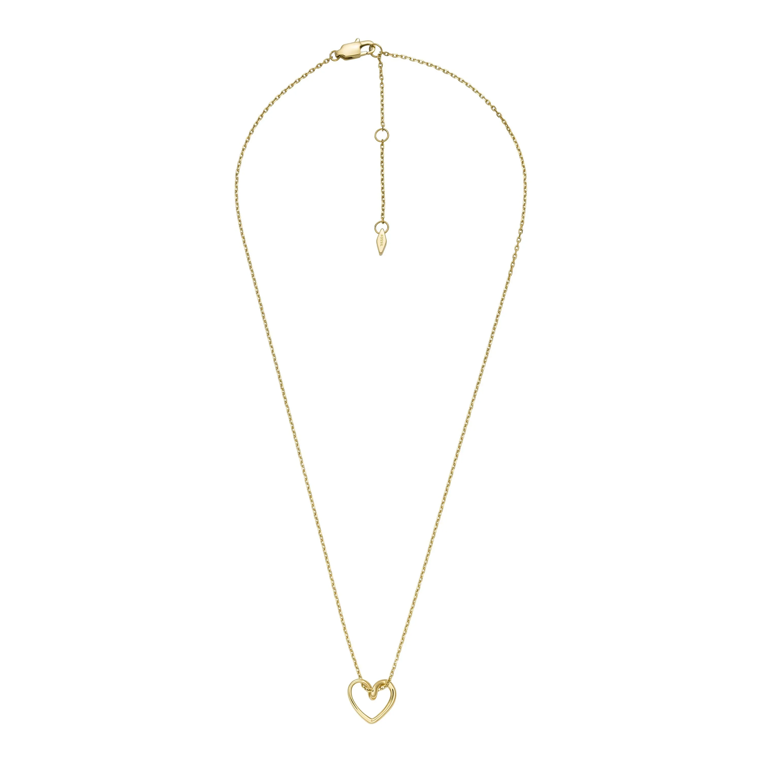 Fossil Women's Gold-Tone Stainless Steel Pendant Necklace