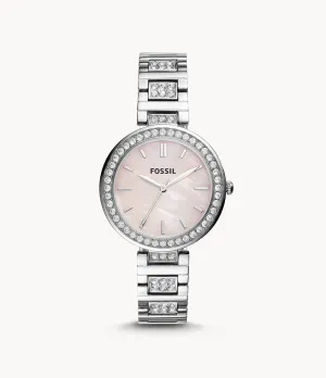 Fossil Women's Karli Three-Hand, Stainless Steel Watch