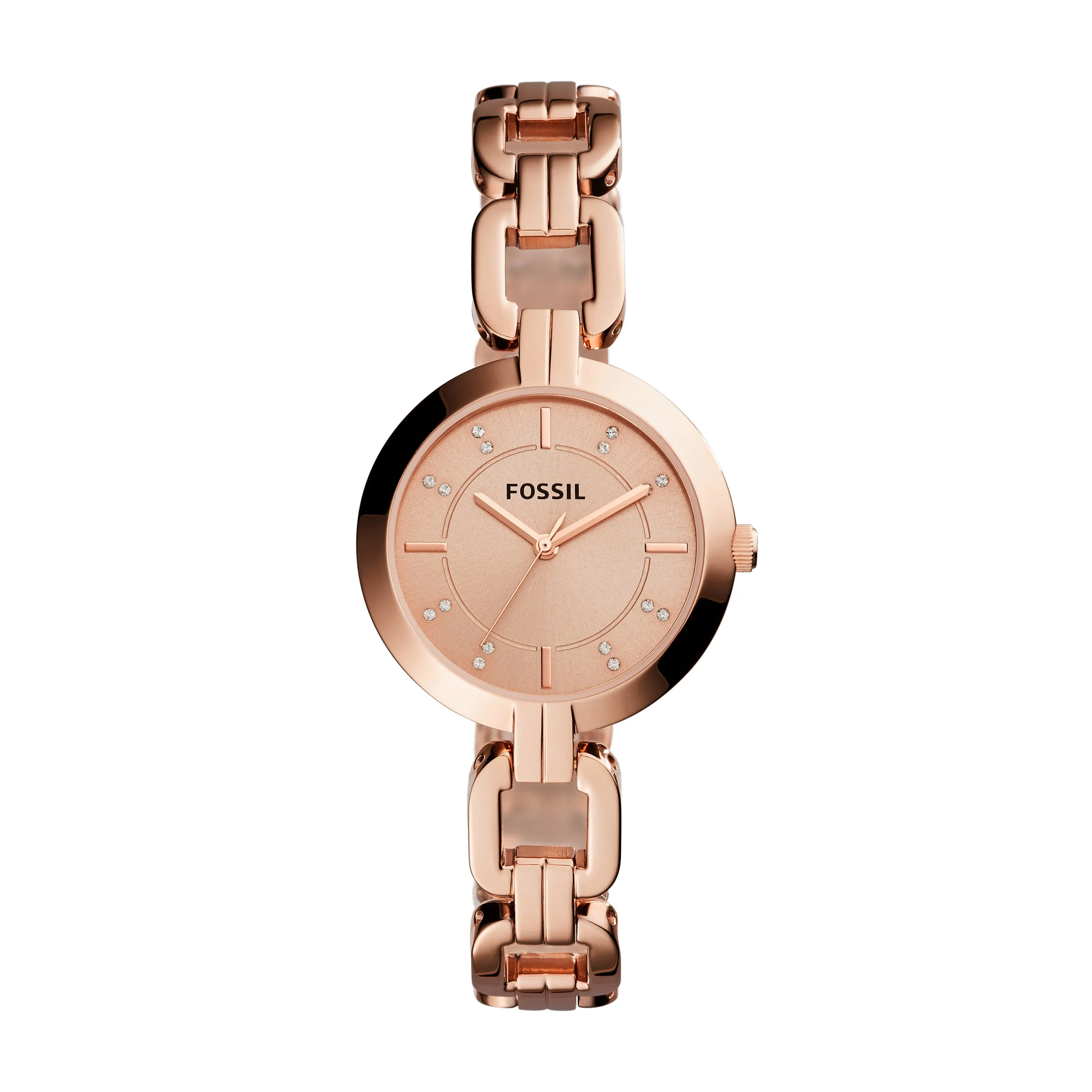 Fossil Women's Kerrigan Three-Hand, Rose Gold-Tone Stainless Steel Watch