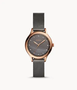 Fossil Women's Laney Three-Hand, Rose Gold-Tone Stainless Steel Watch