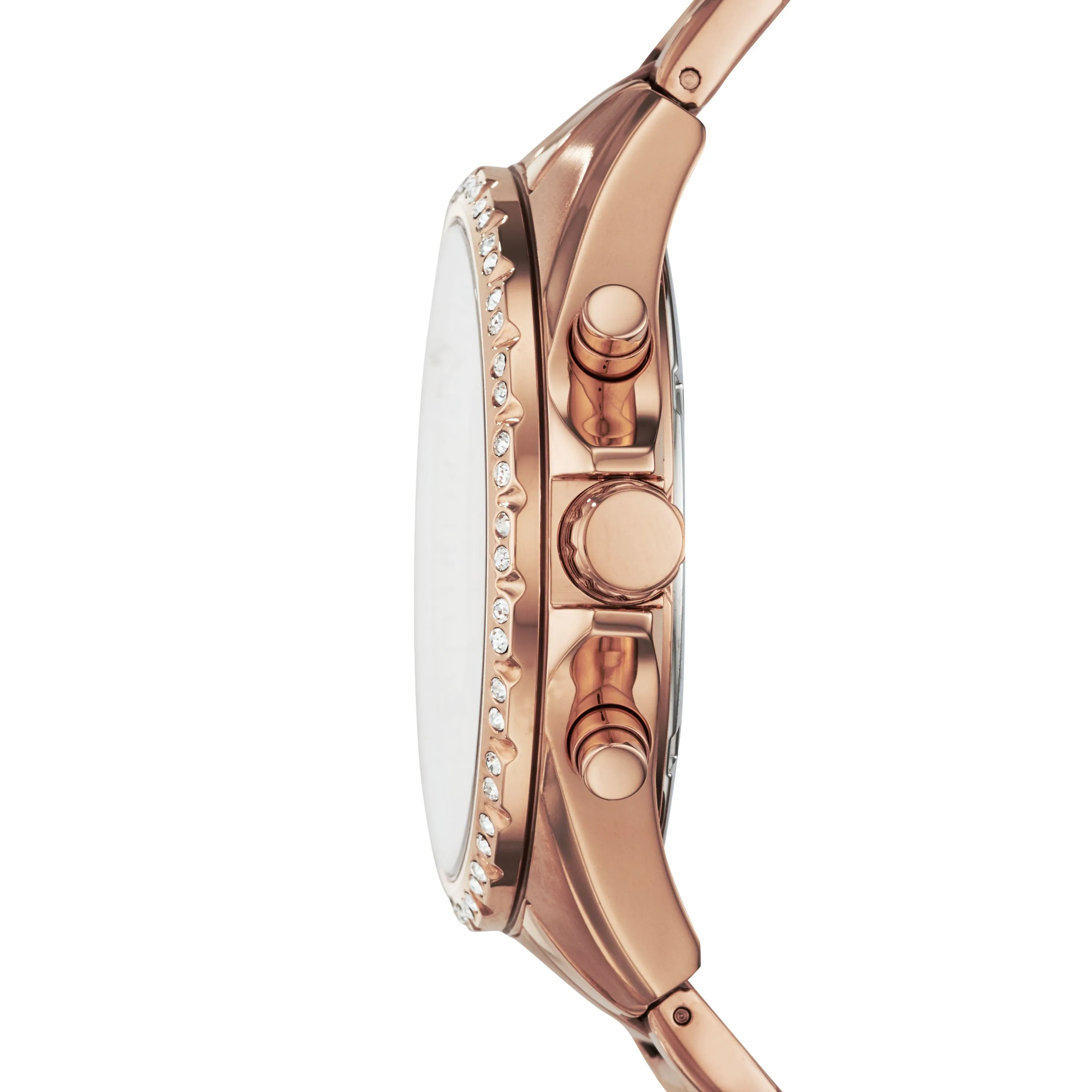 Fossil Women's Modern Courier Chronograph, Rose Gold-Tone Stainless Steel Watch