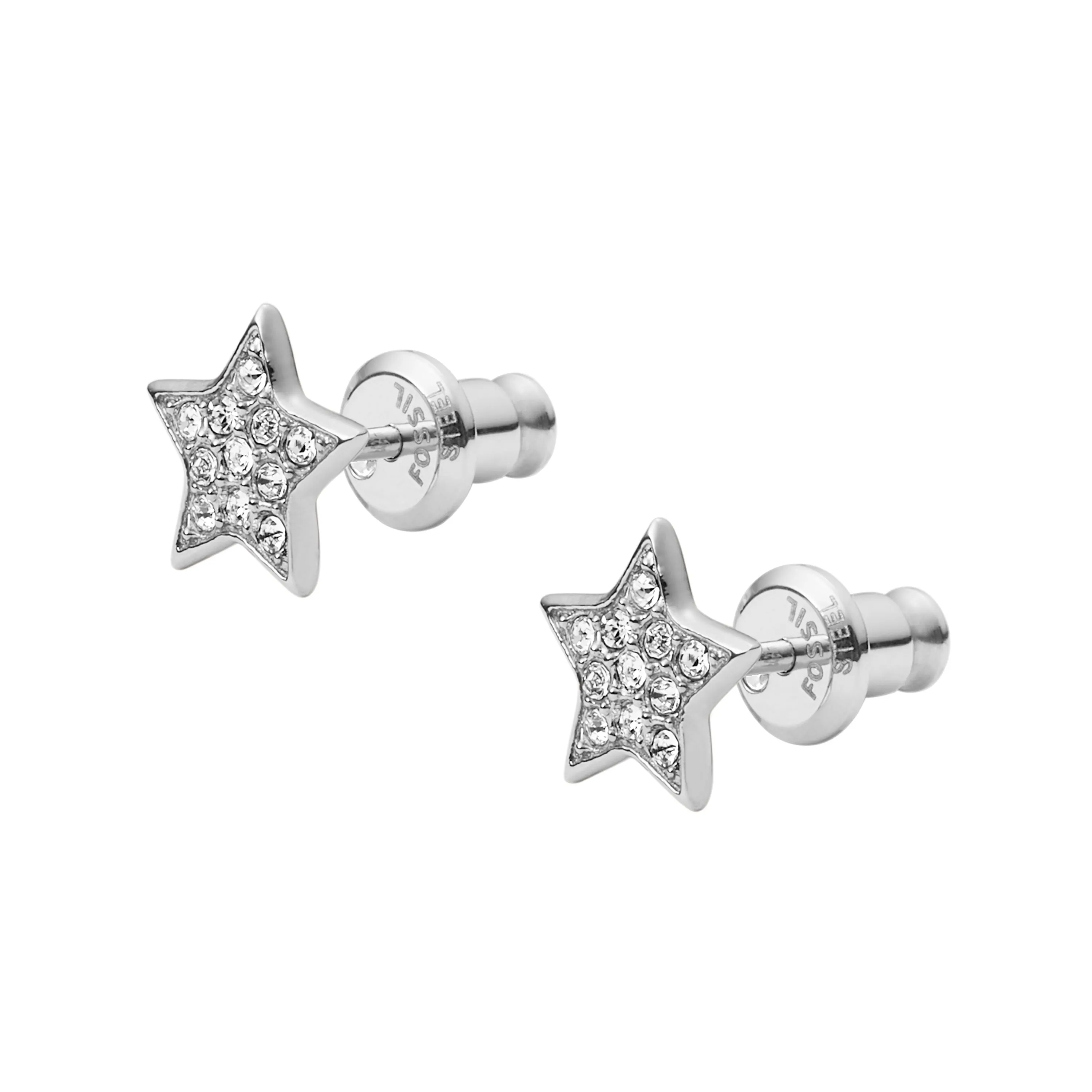 Fossil Women's Silver Stainless Steel Earring