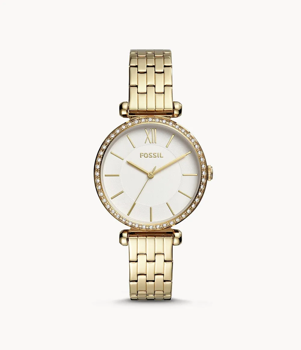 Fossil Women's Tillie Three-Hand, Gold-Tone Stainless Steel Watch