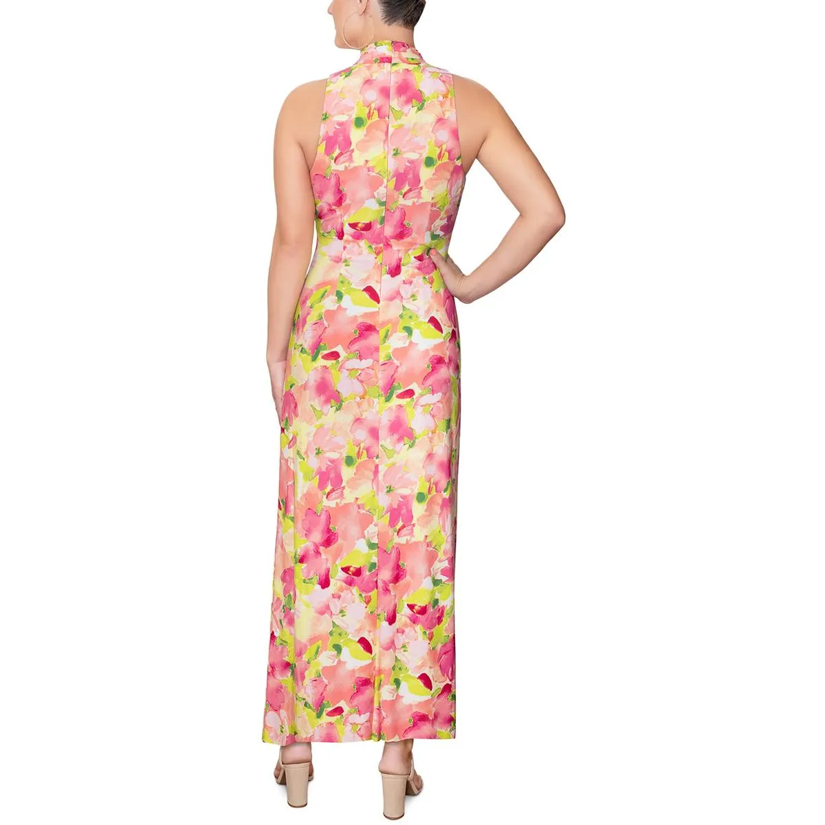 Fran Womens Printed Long Maxi Dress