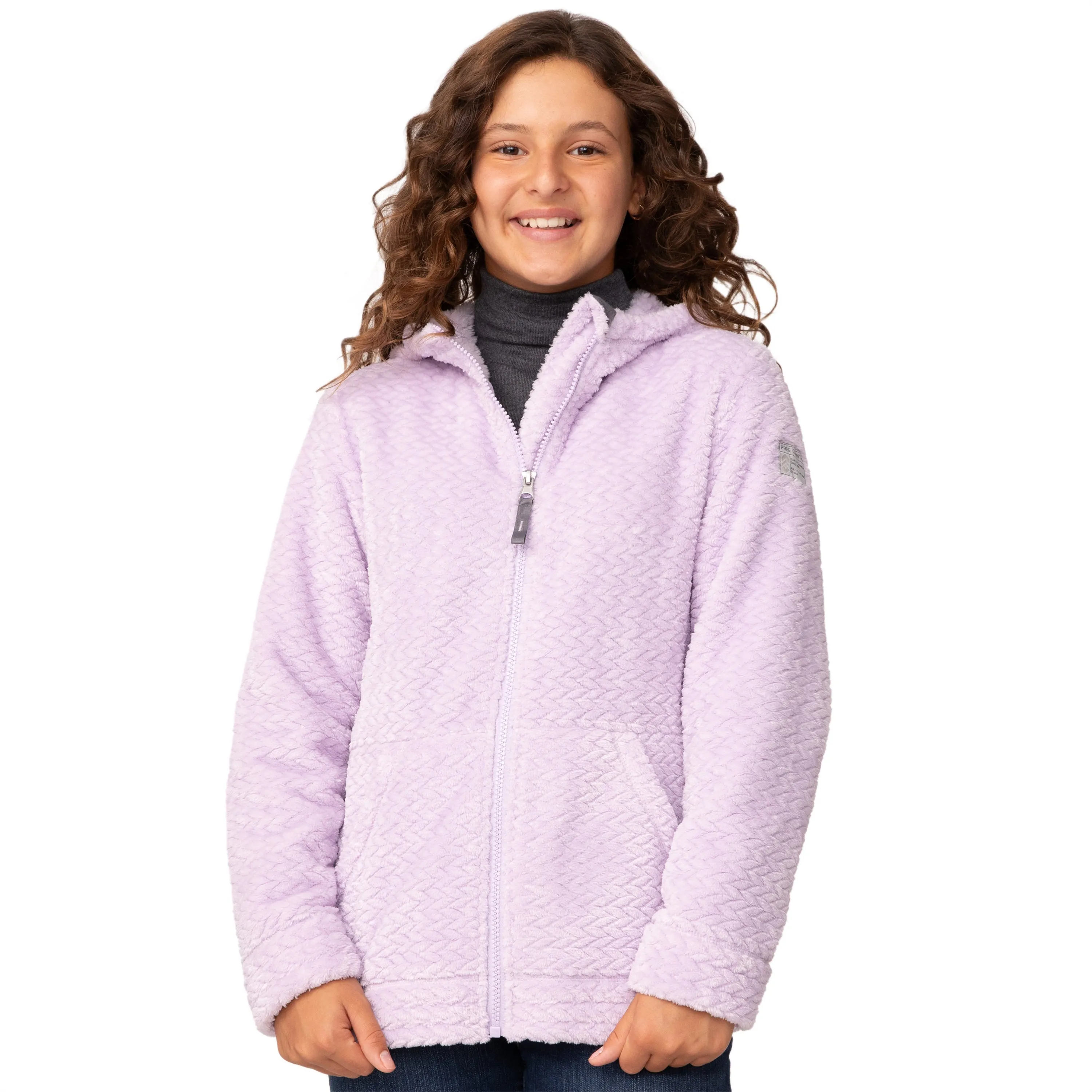 Free Country Girls' Braided Butter Pile Jacket