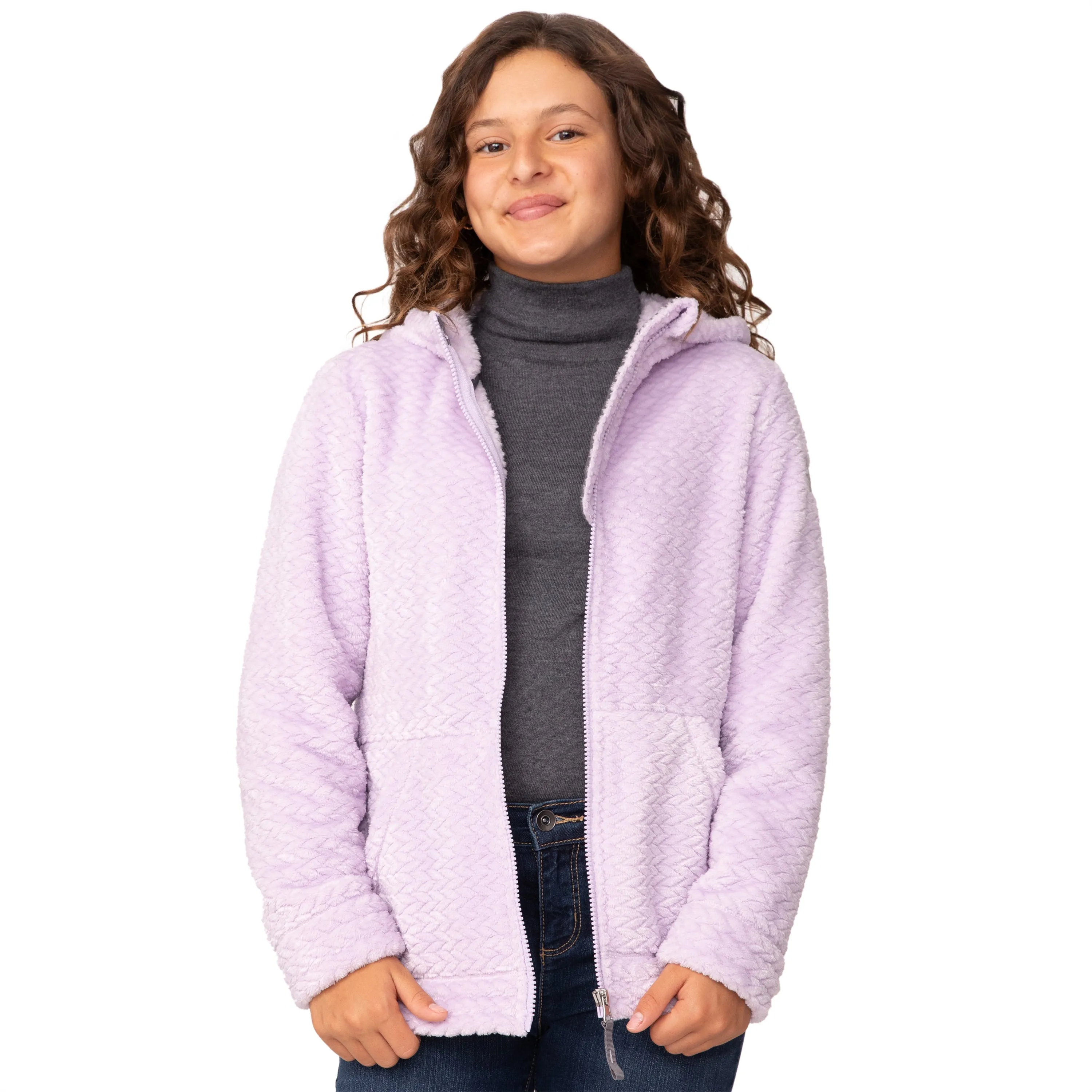 Free Country Girls' Braided Butter Pile Jacket